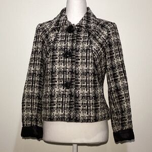 CAbi Women's Black and Ivory Blazer
